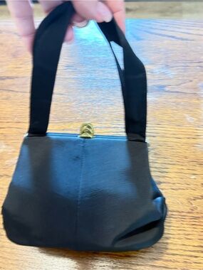 Classic Black Women's Top-Handle Evening Bag
